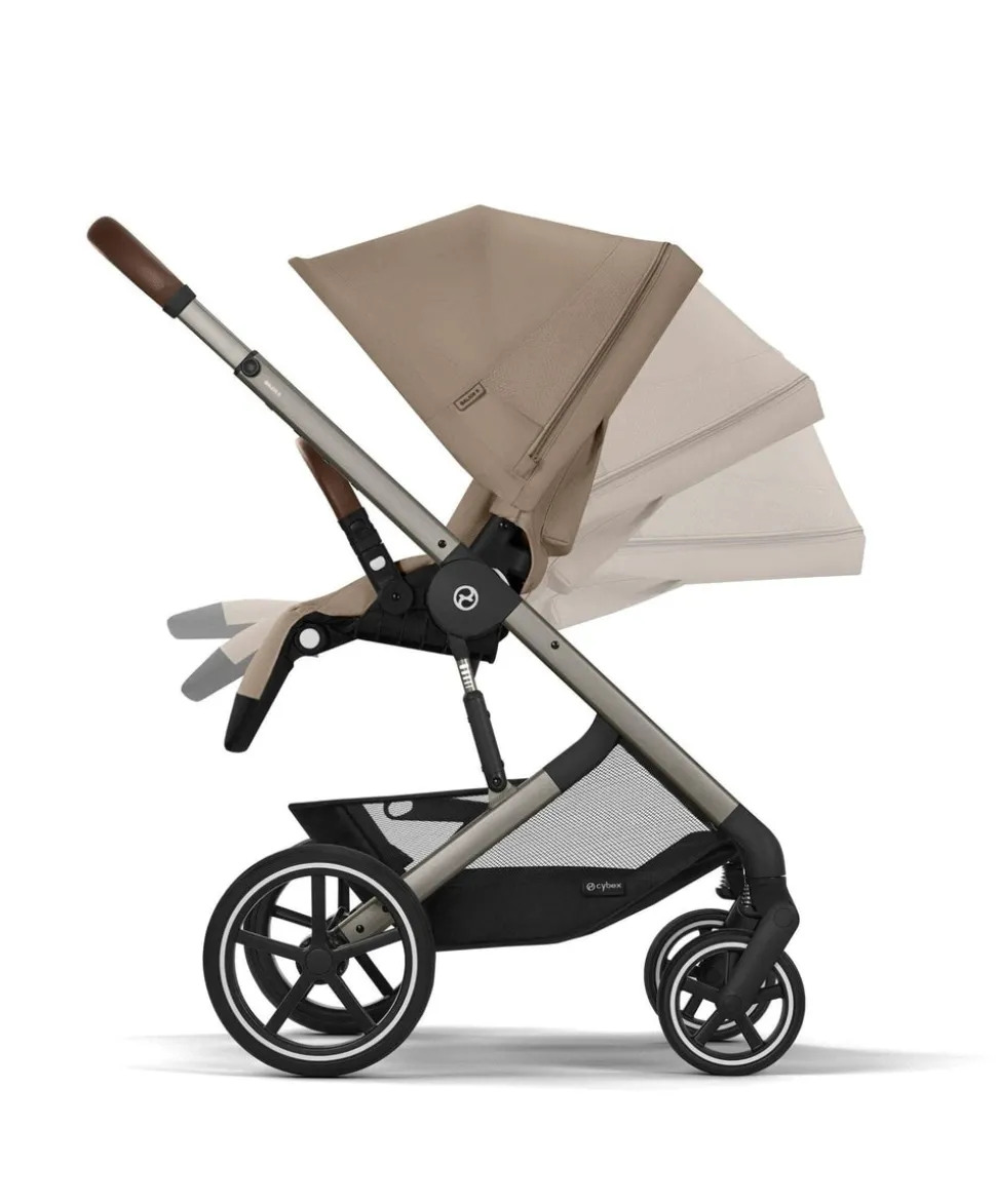 Cybex Balios Bundle with Cybex Cloud T i-Size Rotating Baby Car Seat (7 Pieces) - Almond Beige