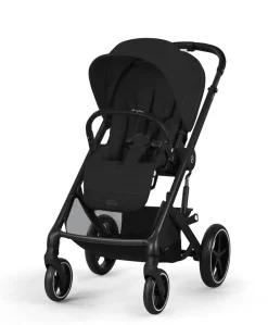 Cybex Balios Bundle with Cybex Cloud T i-Size Rotating Baby Car Seat & Rotating Base (7 Pieces) - Moon Black