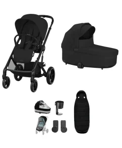 Cybex Balios Pushchair Bundle (5 Pieces) - Moon Black