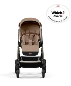 Cybex Balios Pushchair Bundle with Cybex Aton B2 i-Size Car Seat (6 Pieces) - Almond Beige
