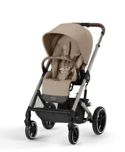 Cybex Balios Pushchair Bundle with Cybex Cloud G i-Size Rotating Car Seat (7 Pieces) - Almond Beige