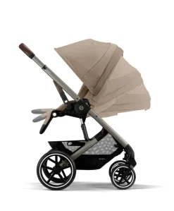 Cybex Balios Pushchair Bundle with Cybex Cloud G i-Size Rotating Car Seat (7 Pieces) - Almond Beige