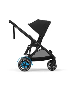 Cybex e-Gazelle S Electric Single to Double Pushchair Bundle with Cybex Cloud T i-Size Rotating Car Seat (7 Pieces) - Black