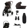Cybex Gazelle S Pushchair Bundle With Cloud G i-Size Car Seat & Base (7 Pieces) - Chocolate Brown