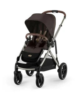 Cybex Gazelle S Pushchair Bundle With Cloud G i-Size Car Seat & Base (7 Pieces) - Chocolate Brown