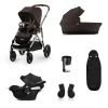Cybex Gazelle S Pushchair Bundle with Cybex Aton B2 i-Size Car Seat & Base (6 Pieces) – Chocolate Brown
