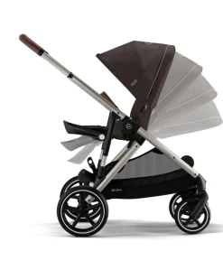 Cybex Gazelle S Pushchair Bundle with Cybex Aton B2 i-Size Car Seat & Base (6 Pieces) – Chocolate Brown
