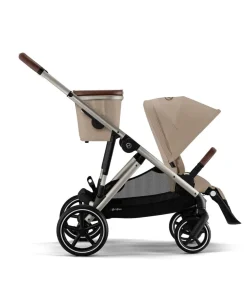 Cybex Gazelle S Pushchair Bundle with Cybex Aton B2 i-Size Car Seat & Base (7 Pieces) - Almond Beige
