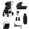 Cybex Gazelle S Pushchair Bundle with Cloud T i-Size Baby Car Seat & Base (7 Pieces) - Chocolate Brown