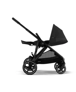 Cybex Gazelle S Pushchair Bundle with Cybex Cloud T i-Size Rotating Baby Car Seat (7 Pieces) - Moon Black