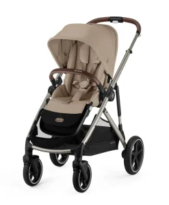 Cybex Gazelle S Pushchair Bundle with Cloud G i-Size Car Seat & Base (7 Pieces) - Almond Beige