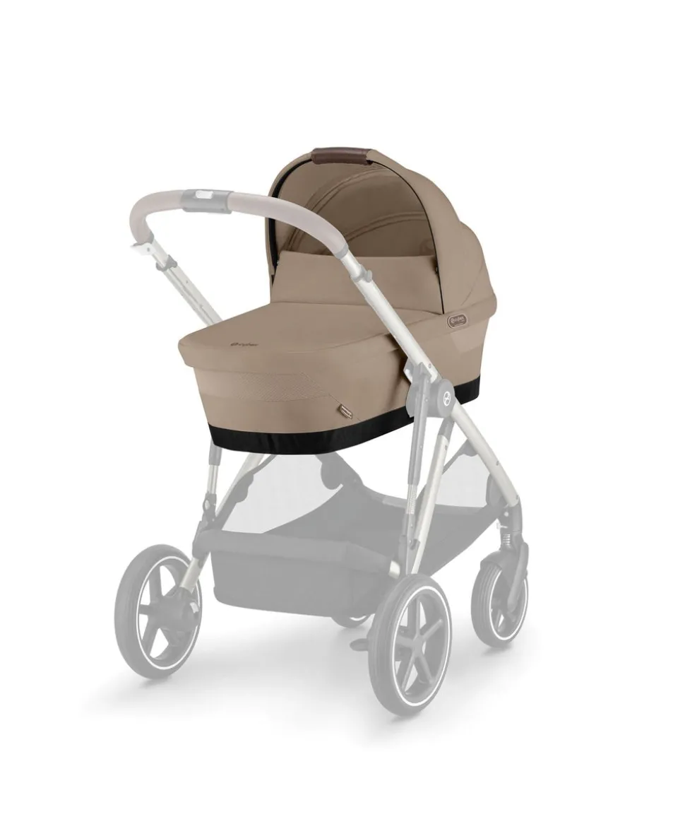 Cybex Gazelle S Pushchair Bundle with Cloud G i-Size Car Seat & Base (7 Pieces) - Almond Beige