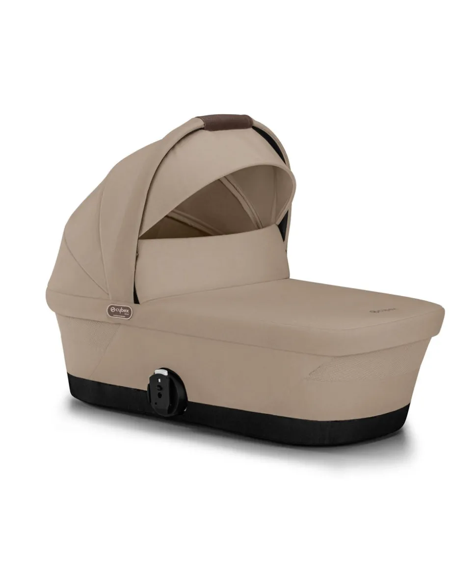 Cybex Gazelle S Pushchair Bundle with Cloud G i-Size Car Seat & Base (7 Pieces) - Almond Beige