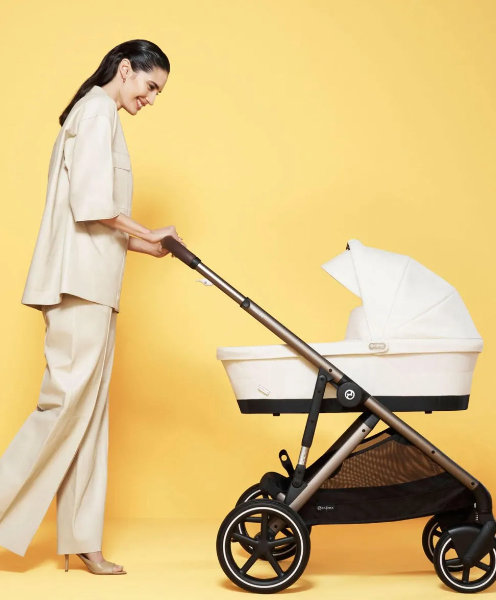 Cybex Gazelle S Pushchair Bundle with Cloud G i-Size Car Seat & Base (7 Pieces) - Almond Beige