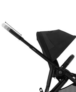 Cybex Gazelle S Pushchair Bundle with Cybex Aton B2 i-Size Car Seat and Base (7 Pieces) - Moon Black