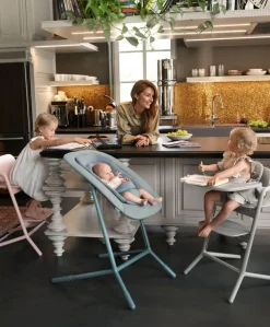 Cybex Lemo 5 in 1 Highchair Bundle - Stone Blue