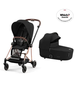 Cybex Mios 3 Piece Complete Pushchair Bundle - Rose Gold / Sepia Black