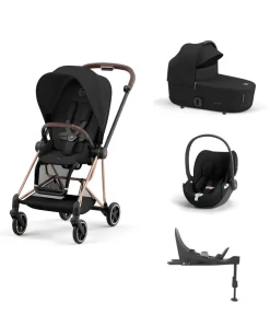 Cybex Mios 5 Piece Complete Pushchair Bundle - Rose Gold/Sepia Black
