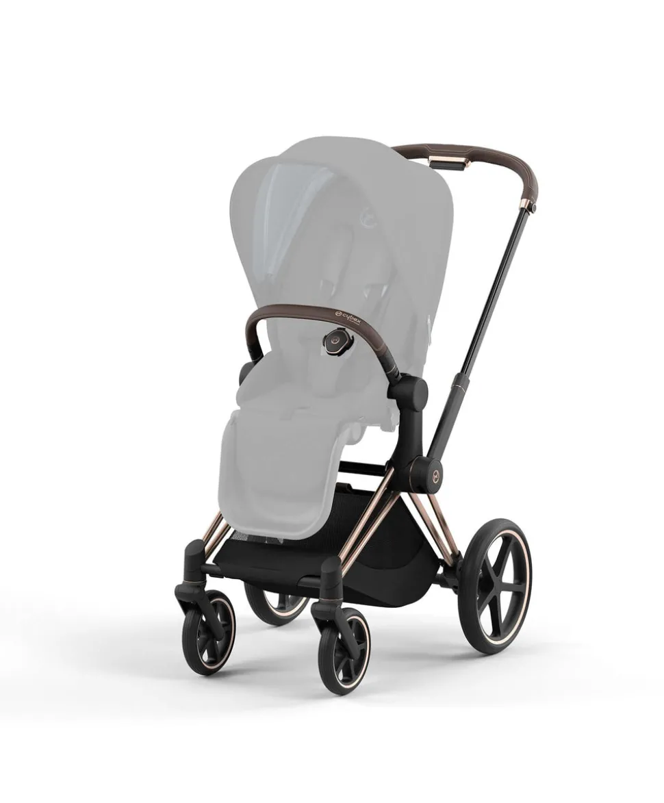 Cybex Priam Pushchair Bundle (3 Pieces) - Rose Gold/Sepia Black