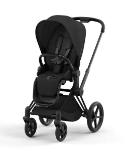 Cybex Priam Pushchair with Cybex Cloud T Car Seat (5 Pieces) - Black