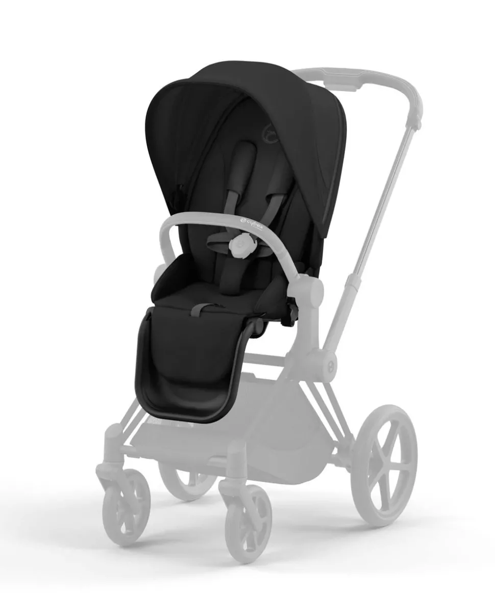 Cybex Priam Pushchair with Cybex Cloud T Car Seat (5 Pieces) - Black