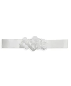 3D Flower Corsage Headband - White