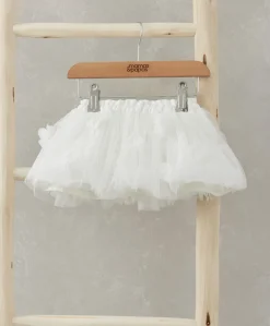 3D Flower Tutu - White