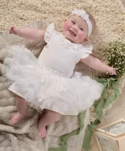 3D Flower Tutu - White