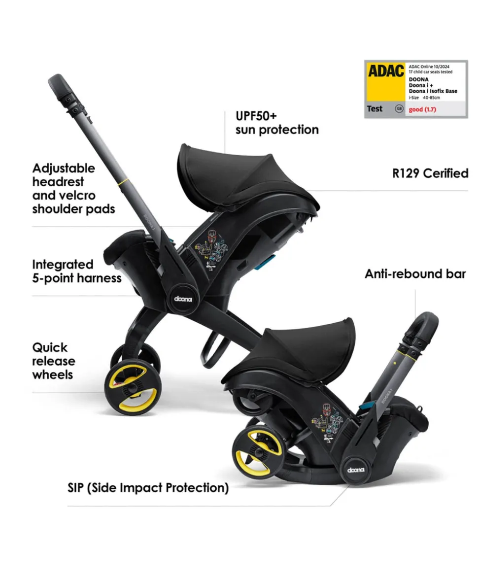 Doona i Car Seat & Stroller - Nitro Black