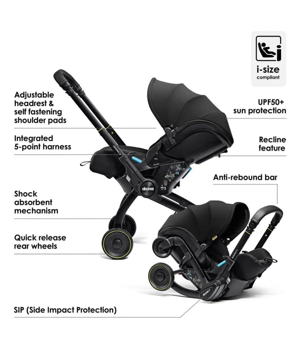 Doona X Car Seat & Stroller - Nitro Black