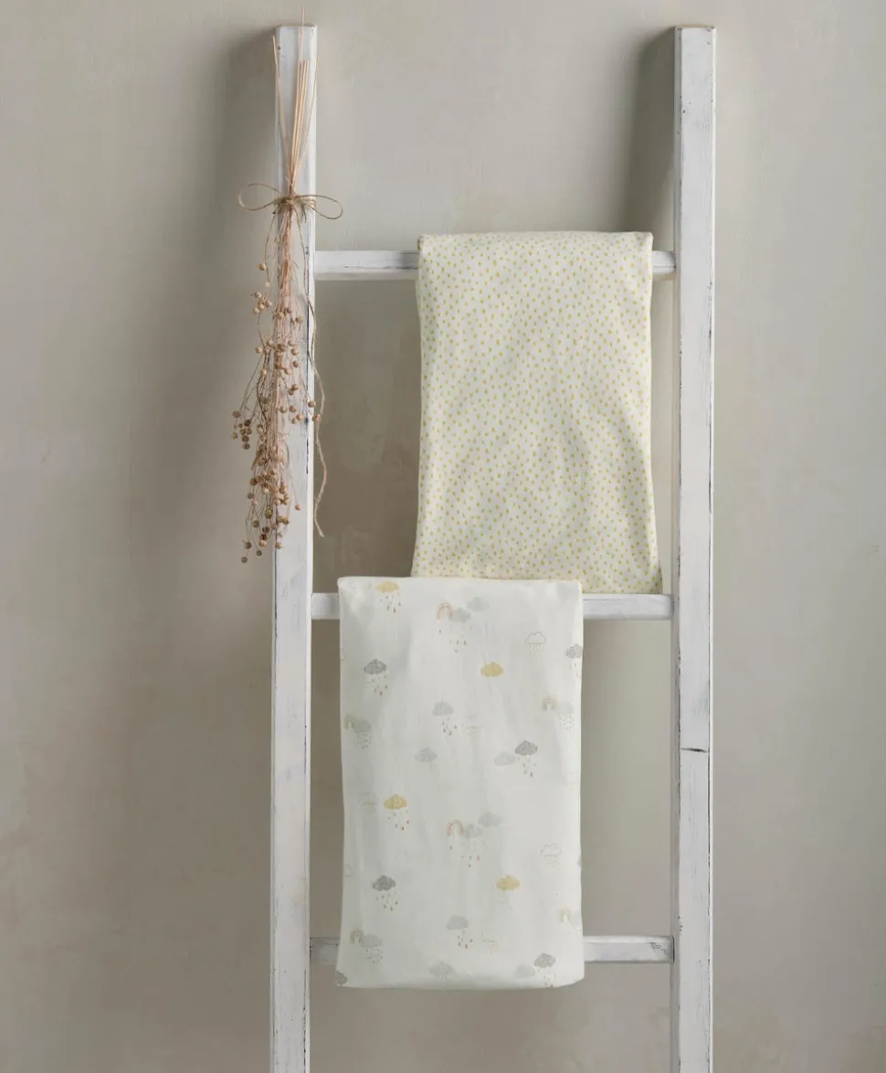 Dream Upon A Cloud 2 Pack Fitted Sheets - Cloud/Grey