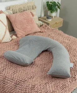 Dreamgenii Pregnancy Support & Feeding Pillow - Grey Marl