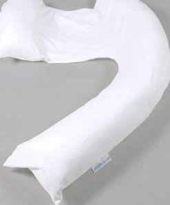 Dreamgenii Pregnancy Support & Feeding Pillow - White cotton