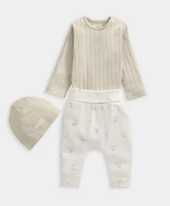 Duckling Bodysuit, Leggings & Hat Outfit Set