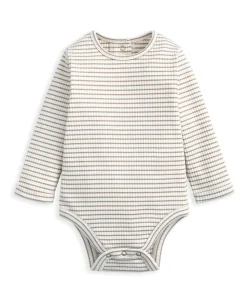 Dungarees & Striped Bodysuit Set (2 Pieces)