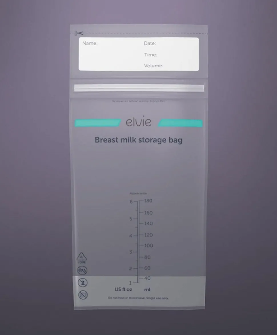 Elvie Breast Milk Storage Bags - Pack of 100