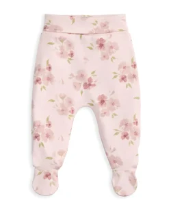 Embroidered Bodysuit & Floral Leggings Set (2 Pieces) & Pink Bunny Comforter Gift Box