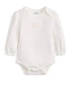 Embroidered Bodysuit & Floral Leggings Set (2 Pieces) & Pink Bunny Comforter Gift Box
