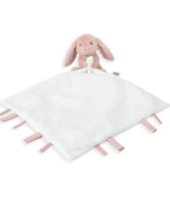 Embroidered Bodysuit & Floral Leggings Set (2 Pieces) & Pink Bunny Comforter Gift Box