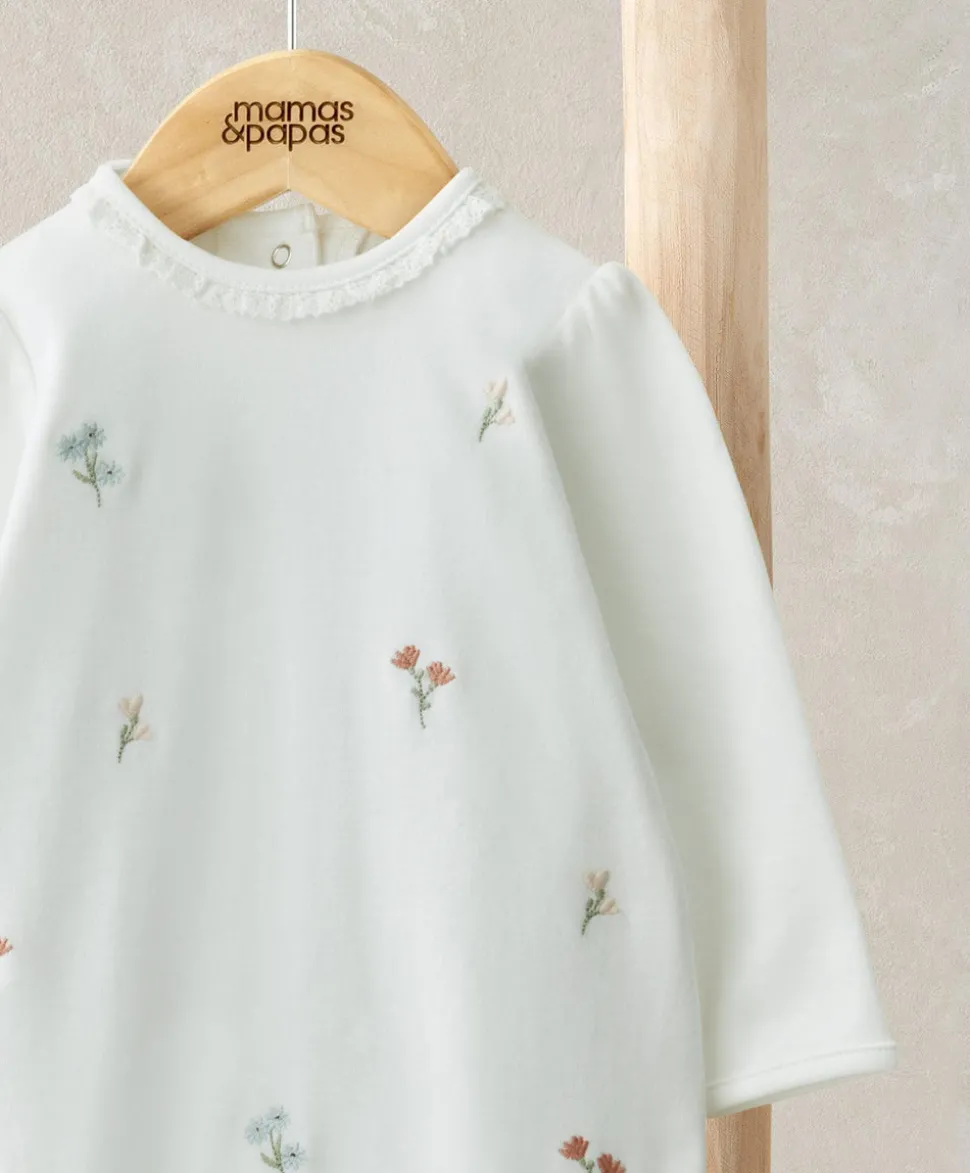 Embroidered Flower All in One
