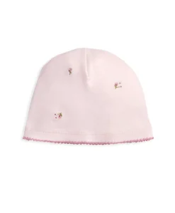 Embroidered Romper Hat & Blanket Set (3 Pieces) - Pink