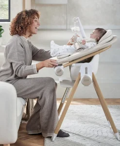 Eno Highchair, Bouncer & Cushion Complete Bundle - Cashmere