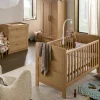 Esna 3 Piece Cotbed Set with Dresser Changer & Wardrobe - Rattan