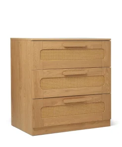 Esna 3 Piece Cotbed Set with Dresser Changer & Wardrobe - Rattan