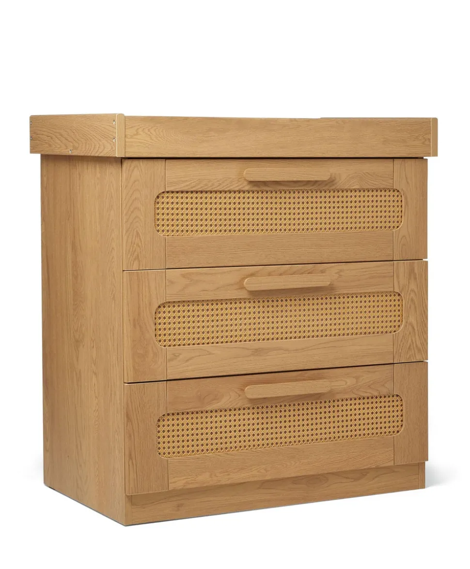 Esna 2 Piece Cotbed Set with Dresser Changer - Rattan