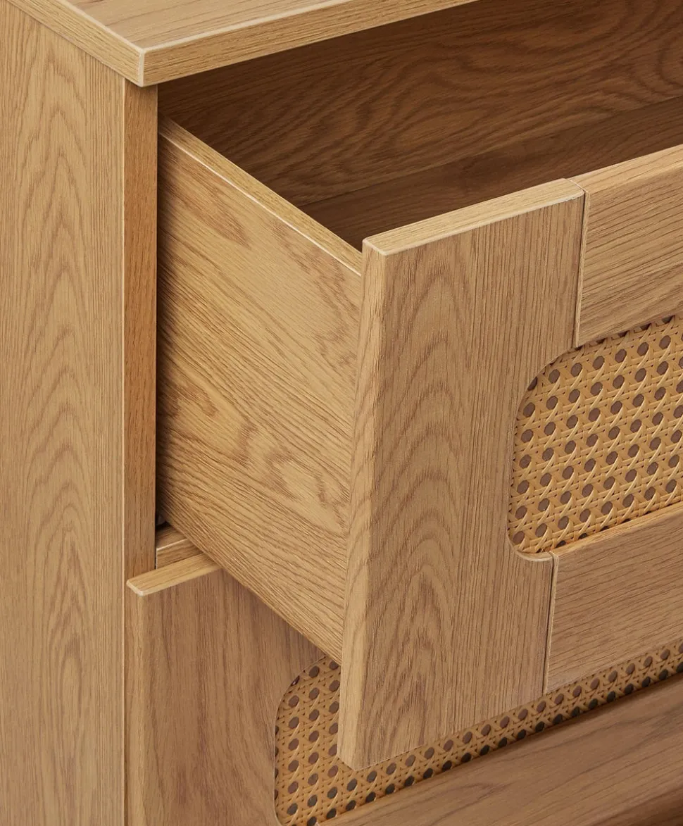 Esna 2 Piece Cotbed Set with Dresser Changer - Rattan