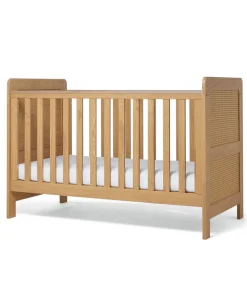 Esna Nursery Bundle with Lua Bedside Crib (6 Piece) – Rattan