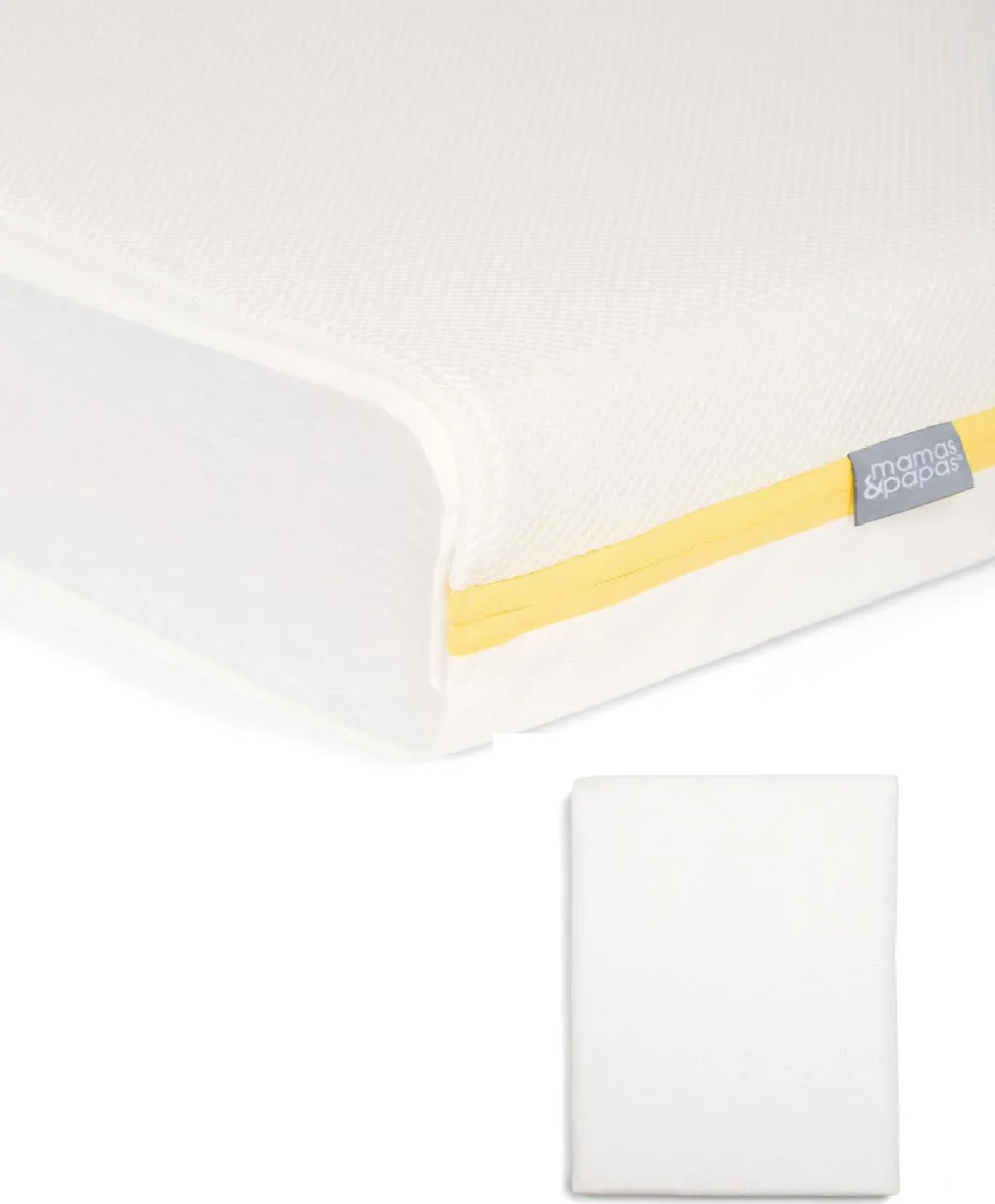 Essential Airflow Fibre Cotbed Mattress & Anti-Allergy Terry Towelling Mattress Protector Bundle