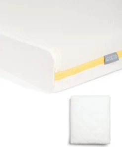 Essential Airflow Fibre Cotbed Mattress & Anti-Allergy Quilted Mattress Protector Bundle