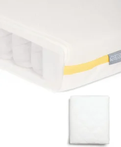 Essential Airflow Pocket Spring Cotbed Mattress & Anti-Allergy Quilted Mattress Protector Bundle